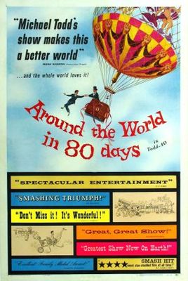 Around the World in Eighty Days Wooden Framed Poster