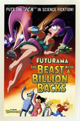 Futurama: The Beast with a Billion Backs Wooden Framed Poster