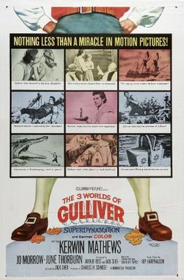 The 3 Worlds of Gulliver Wooden Framed Poster