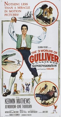 The 3 Worlds of Gulliver Wood Print