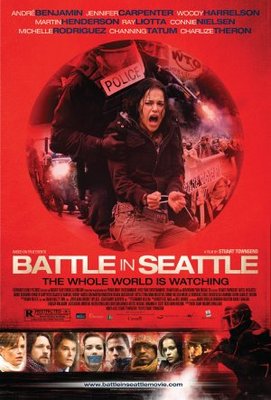 Battle in Seattle Wooden Framed Poster