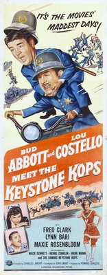 Abbott and Costello Meet the Keystone Kops Wooden Framed Poster