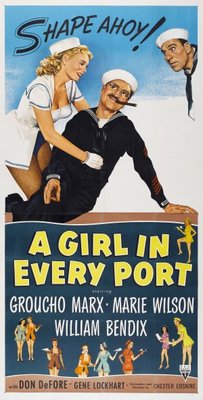 A Girl in Every Port Metal Framed Poster