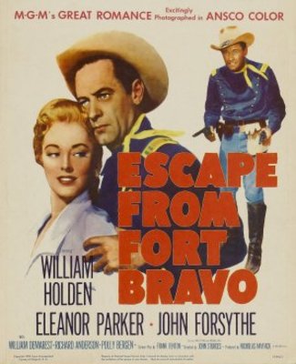 Escape from Fort Bravo Wooden Framed Poster