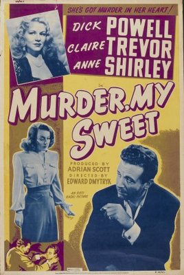 Murder, My Sweet Poster with Hanger