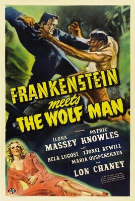 Frankenstein Meets the Wolf Man mouse pad