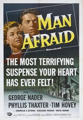 Man Afraid Poster with Hanger