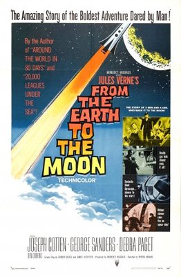 From the Earth to the Moon Poster with Hanger