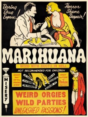 Marihuana Wooden Framed Poster