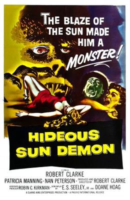 The Hideous Sun Demon Wooden Framed Poster