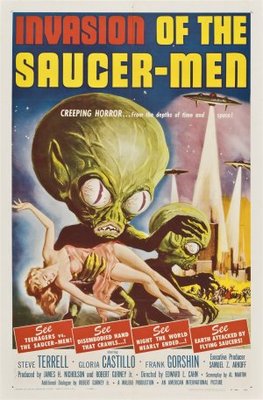 Invasion of the Saucer Men Metal Framed Poster