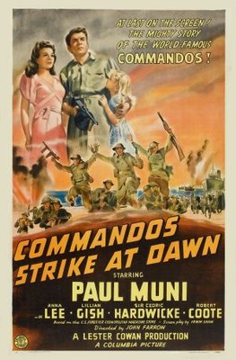 Commandos Strike at Dawn Poster with Hanger