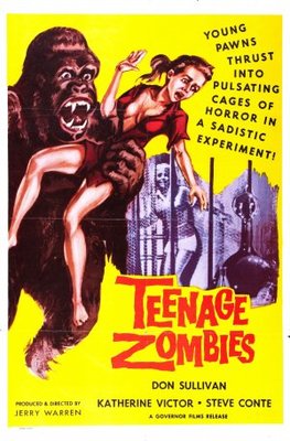 Teenage Zombies Wooden Framed Poster