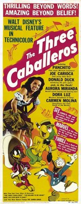 The Three Caballeros Wooden Framed Poster