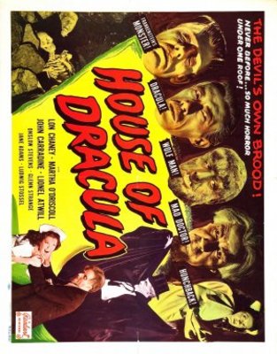 House of Dracula Canvas Poster