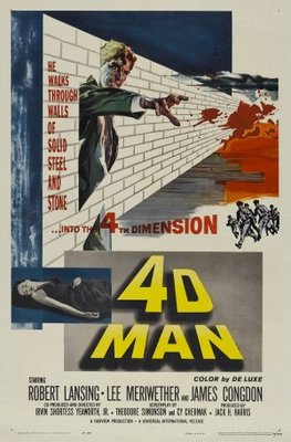 4D Man Wooden Framed Poster
