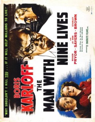 The Man with Nine Lives Poster with Hanger