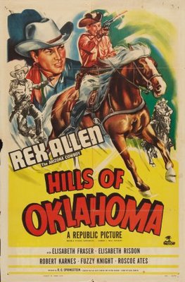 Hills of Oklahoma Wooden Framed Poster