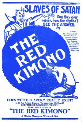 The Red Kimona Wooden Framed Poster