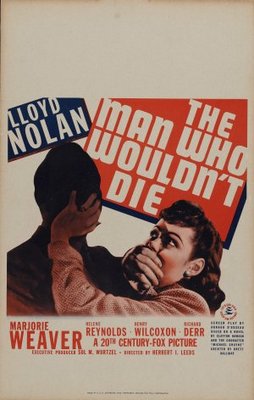 The Man Who Wouldn't Die Wooden Framed Poster