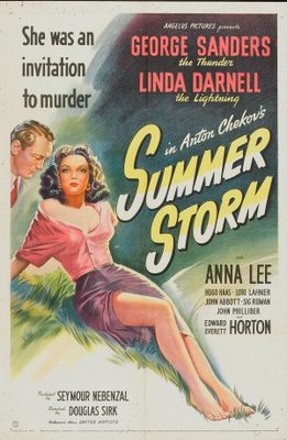 Summer Storm Wooden Framed Poster