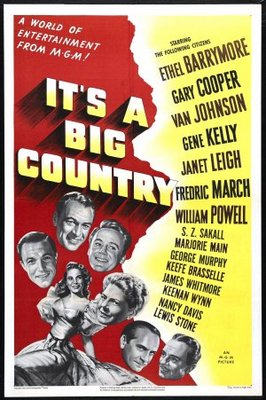 It's a Big Country Poster with Hanger