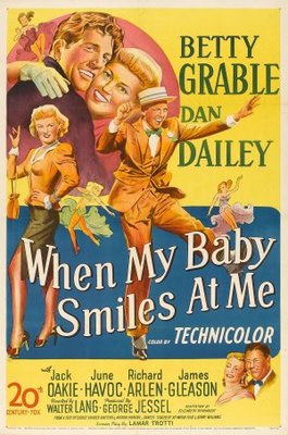 When My Baby Smiles at Me Metal Framed Poster