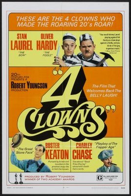 4 Clowns Poster with Hanger