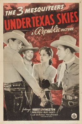Under Texas Skies Poster with Hanger