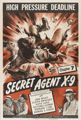 Secret Agent X-9 Wooden Framed Poster