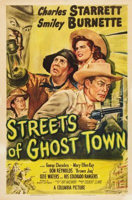 Streets of Ghost Town Wooden Framed Poster