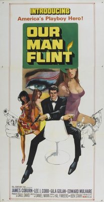 Our Man Flint Wooden Framed Poster