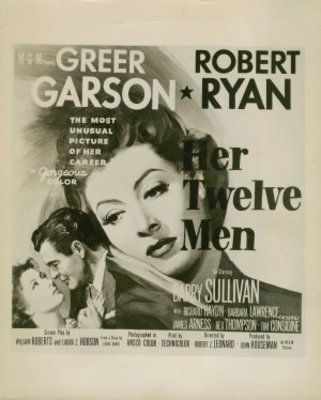 Her Twelve Men Wooden Framed Poster