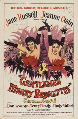 Gentlemen Marry Brunettes Poster with Hanger