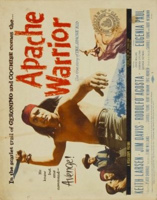 Apache Warrior Wooden Framed Poster