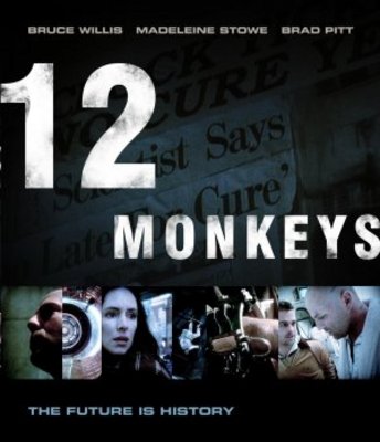 Twelve Monkeys Wooden Framed Poster
