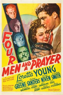 Four Men and a Prayer Wooden Framed Poster