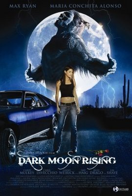 Dark Moon Rising Wooden Framed Poster