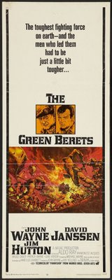 The Green Berets Poster with Hanger
