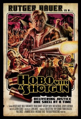 Hobo with a Shotgun Wood Print