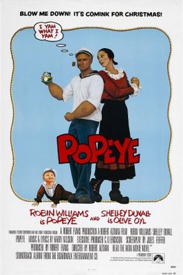 Popeye Wooden Framed Poster