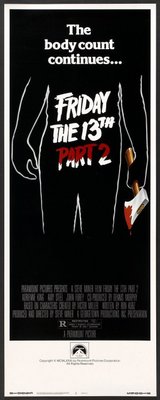 Friday the 13th Part 2 Poster with Hanger