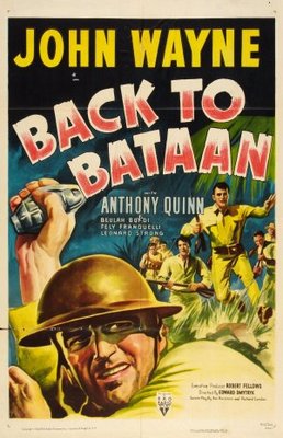 Back to Bataan Wooden Framed Poster