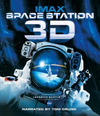 Space Station 3D Wooden Framed Poster