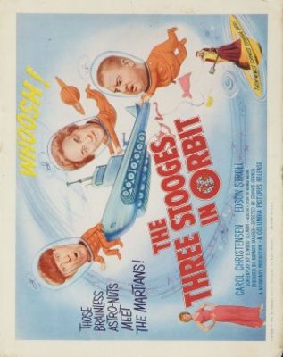 The Three Stooges in Orbit Wooden Framed Poster