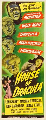 House of Dracula Wooden Framed Poster