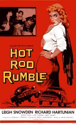 Hot Rod Rumble Poster with Hanger