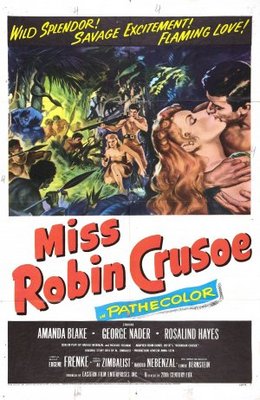 Miss Robin Crusoe Metal Framed Poster