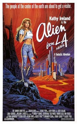Alien from L.A. Wooden Framed Poster