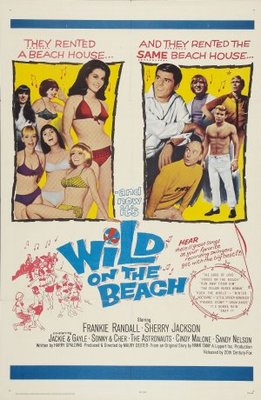 Wild on the Beach Wooden Framed Poster